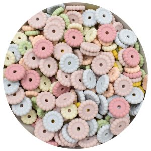 10 perles en silicone Lentille 15 mm