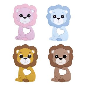 Anneau de dentition lion en silicone