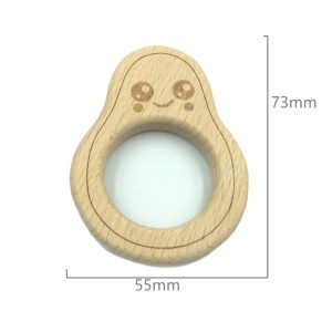 Alternative view of Anneau de dentition avocat en bois