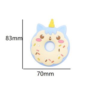 Alternative view of Anneau de dentition beignet en silicone