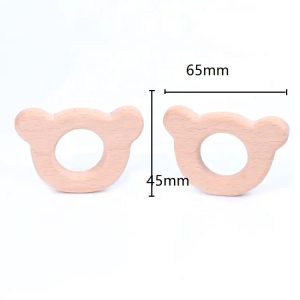 Alternative view of Anneau de dentition chaton en bois