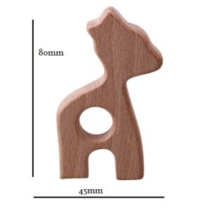 Alternative view of Anneau de dentition biche en bois