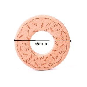 Alternative view of Anneau de dentition donut en bois