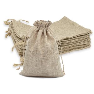 Sacs en jute 10 x 14 cm – Pack de 6 unités