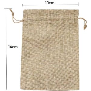 Alternative view of Sacs en jute 10 x 14 cm – Pack de 6 unités