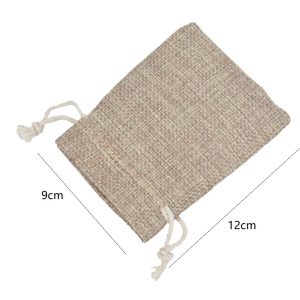 Alternative view of Sacs en jute avec cordon en coton 9 x 12 cm – Pack de 10 unités