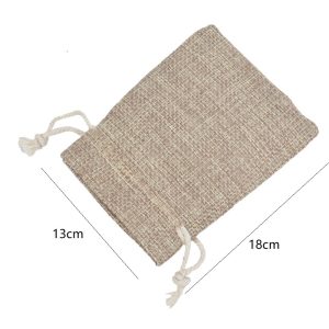 Alternative view of Sacs en jute avec cordon en coton 13 x 18 cm – Pack de 6 unités