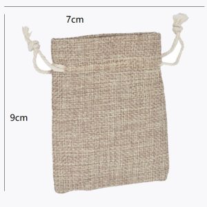 Alternative view of Sacs en jute avec cordon en coton 7 x 9 cm – Pack de 10 unités