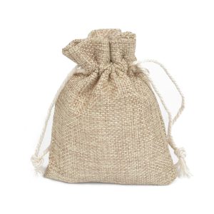 Sacs en jute avec cordon en coton 9 x 12 cm – Pack de 10 unités