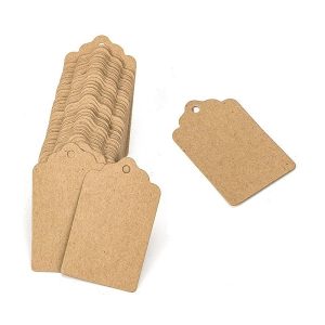 Étiquettes en papier kraft 4 x 7 cm – 20 unités